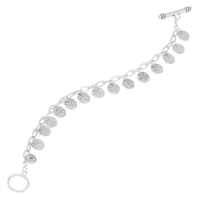 Silpada Percussion' Sterling Silver Bracelet, 7.5" In White