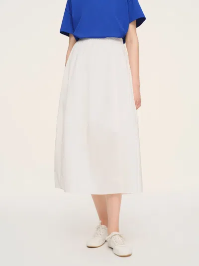 Goelia Cotton Blend Elastic Waist Women Skirt In Multi