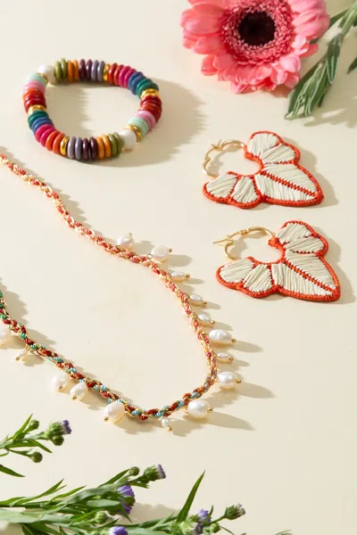 Noonday Botanic Raffia Hoops