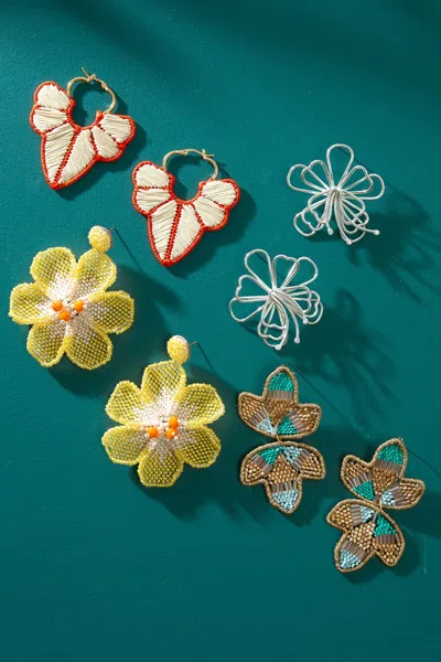 Noonday Botanic Raffia Hoops