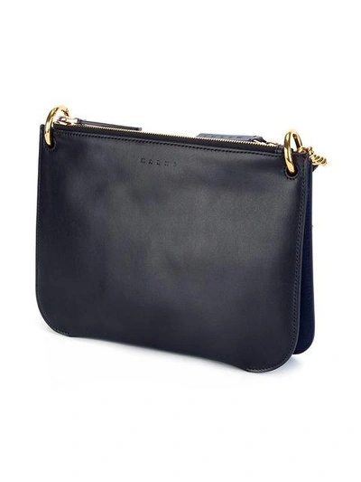Shop Marni Pocket Crossbody Bag - Blue