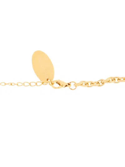 Dsquared2 Shell-pendant Cable-link Necklace In Gold