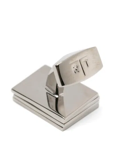 Tateossian Playing Card Rectangular Cufflinks In Metallic
