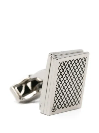 Tateossian Playing Card Rectangular Cufflinks In Metallic