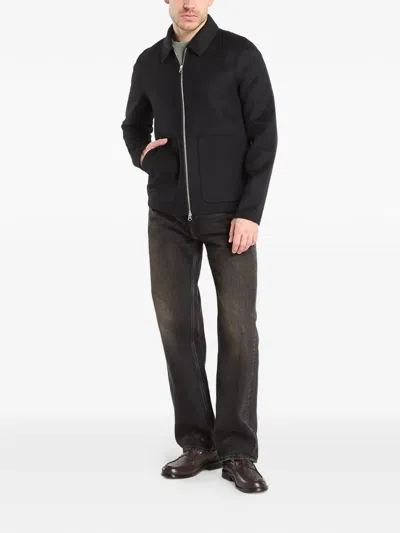 Samsoe & Samsoe Sapaulo Zip Patch-pockets Jacket In Black