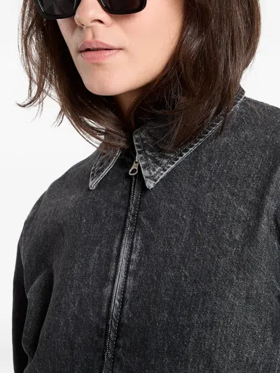 Samsoe & Samsoe Sanarinna Denim Jacket In Black