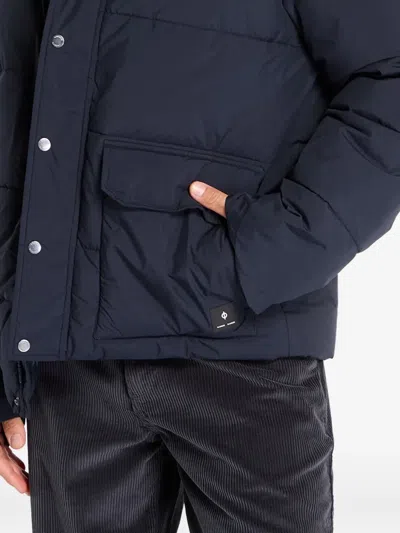 Samsoe & Samsoe Padded Hooded Jacket In Blue