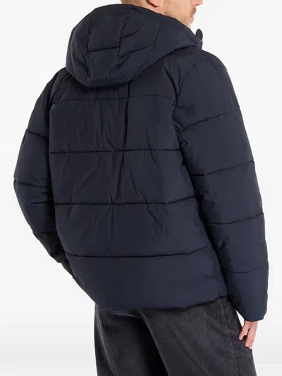 Samsoe & Samsoe Padded Hooded Jacket In Blue