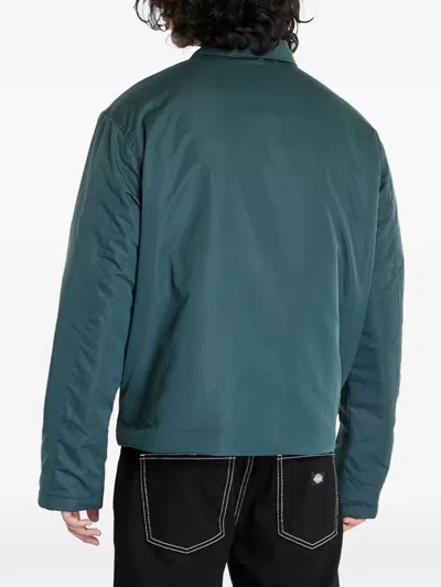 Urban Classics Button-up Patch-pocket Jacket In Green