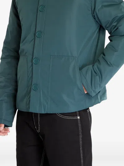 Urban Classics Button-up Patch-pocket Jacket In Green