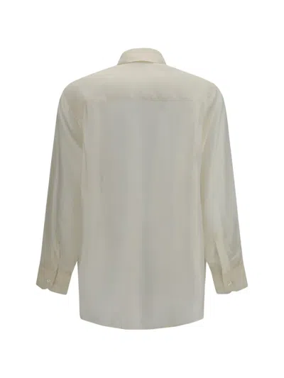 Cruna Classic-collar Button-front Shirt In Metallic