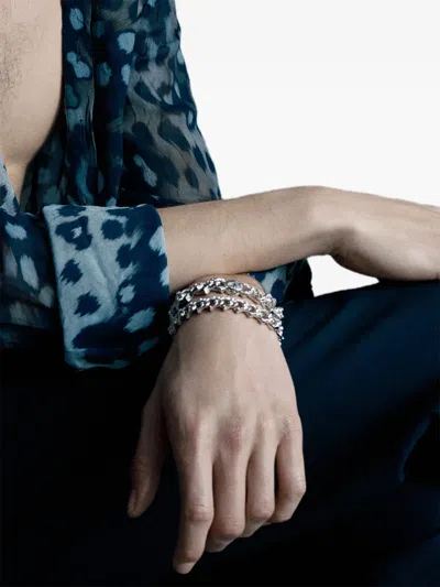 Emanuele Bicocchi Arabesque Sharp Chain Bracelet In Metallic