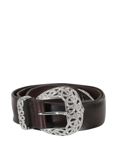 Orciani Leather Belt In Brown