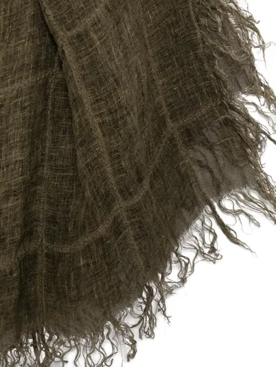 Forme D'expression Checked Scarf In Green
