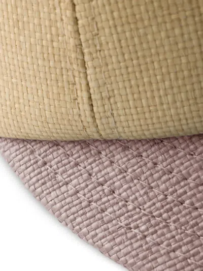 Prada Canvas Cap In Neutral