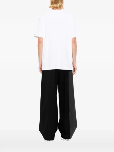 Balmain University Contrast T-shirt In White