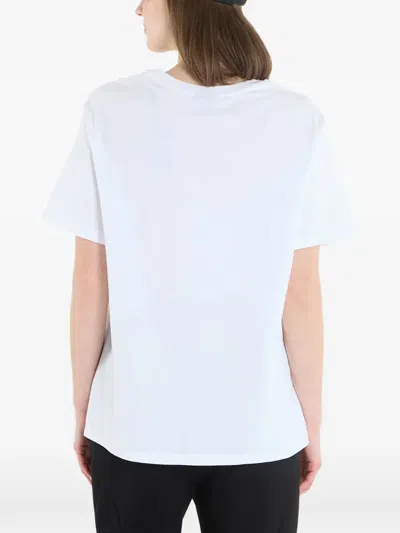 Ea7 Logo-plaque T-shirt In White