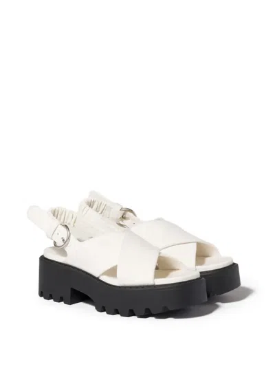 Miu Miu Platform Slingback Sandals In Multi