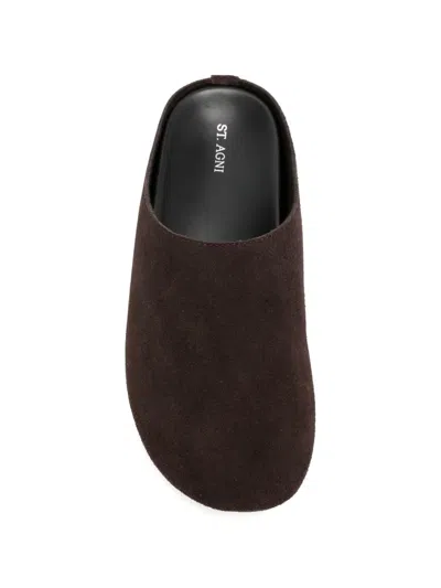 St Agni Round-toe Mules In Multi