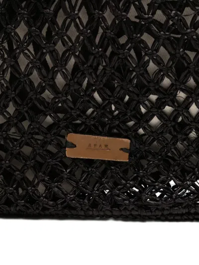 Afar Birgit Raffia Tote Bag In Pink