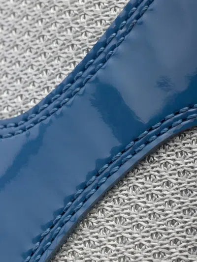 Prada Mesh Panel Low-top Sneakers In Blue