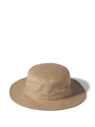 Miu Miu Drill Hat In Brown