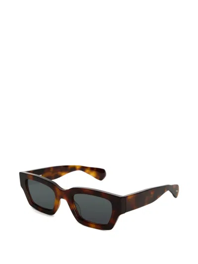Jil Sander Rectangular-frame Sunglasses In Brown