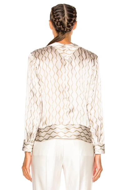 Shop Isabel Marant Simon Blouse In Ecru