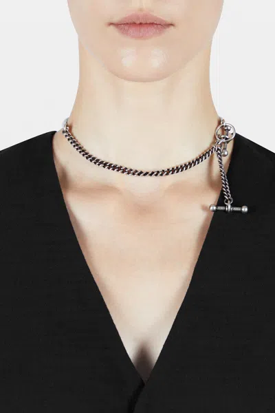 Ann Demeulemeester Cally Chain Pendant Necklace In Pattern