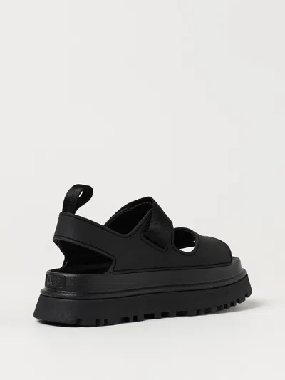 Ugg Black Platform Sandals In Black