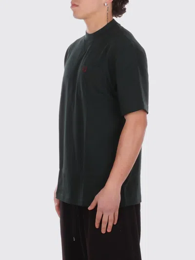 Fred Perry Man T-shirt M2408 30a Fp Pocket Detail T-shirt Verdone In Green
