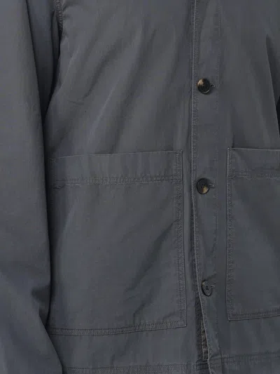 Woolrich Button Pocket Jacket In Gray