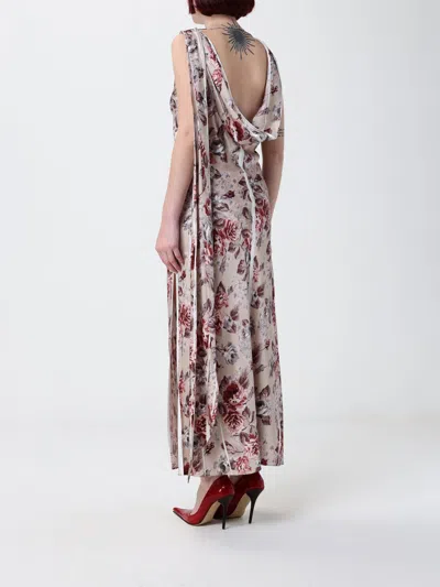 Acne Studios Womens Multi Beige Dotti Floral-print Satin Midi Dress In Multi