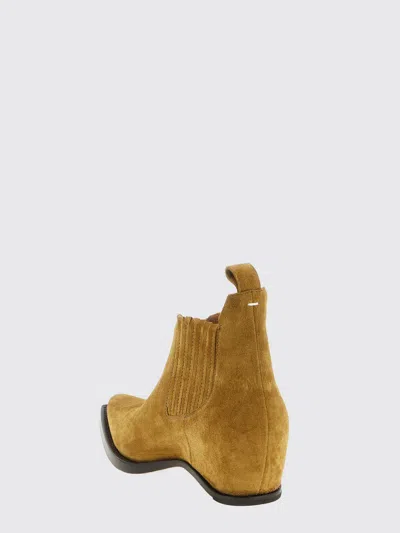 Maison Margiela Western Chelsea Heel-less Ankle Boots In Brown