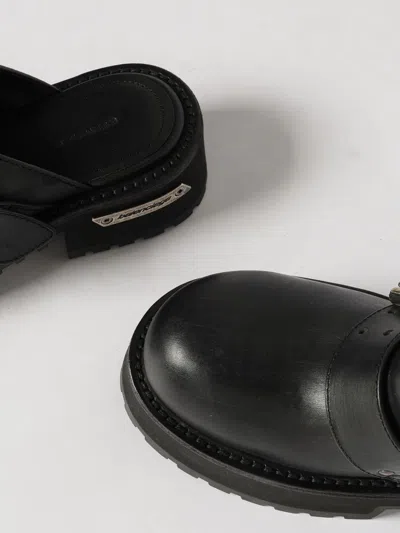 Balenciaga Venom Round Toe Leather Chunky Mules In Black