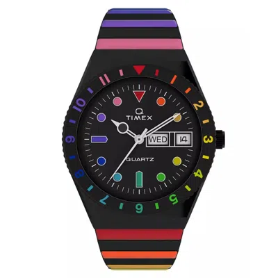 Timex Rainbow Black Dial Watch In Multi