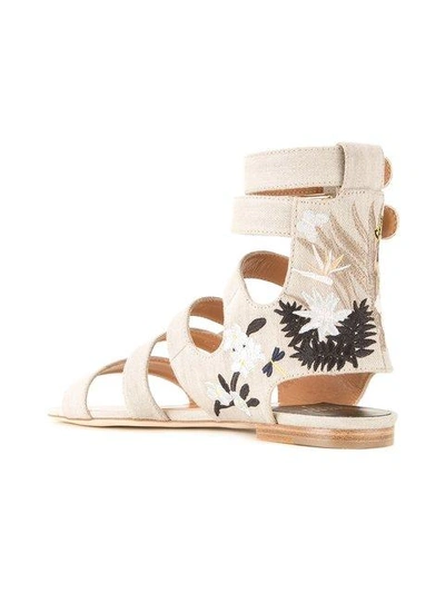 Shop Laurence Dacade Tropical Sandals In Neutrals