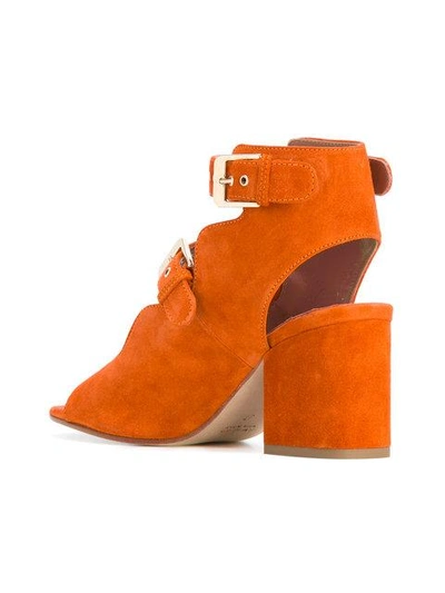 Shop Laurence Dacade Noe Cut-out Boots In Brick