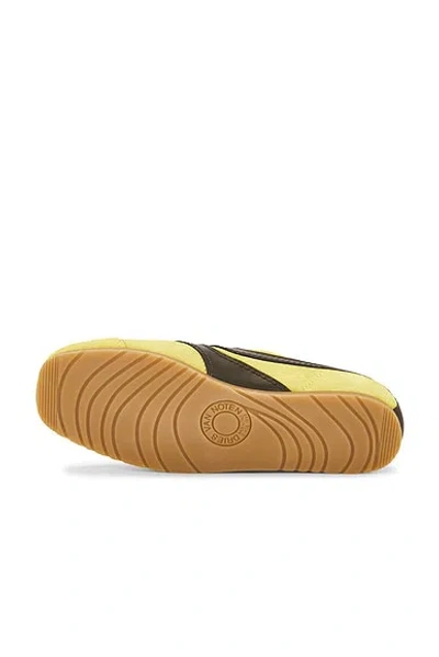Dries Van Noten Yellow Leather Sneakers