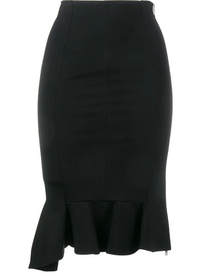Shop Givenchy Ruffle Hem Pencil Skirt