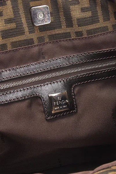 Pre-owned Fendi Zucca Handbag In Brown