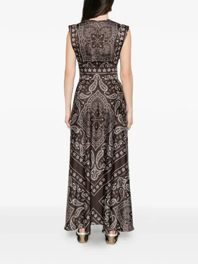 Sandro Paisley-pattern Maxi Dress In Multi