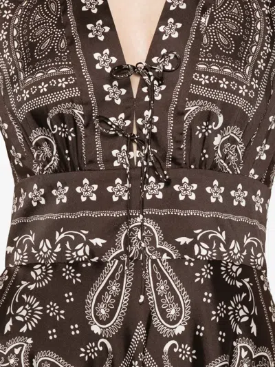 Sandro Paisley-pattern Maxi Dress In Multi