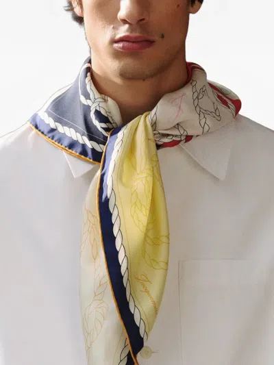 Jacquemus Square Silk Scarf In Multi