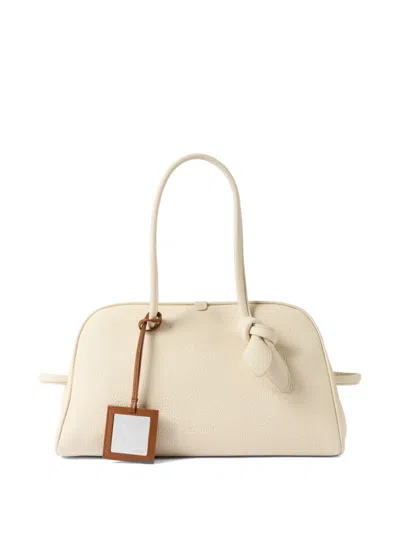 Jacquemus Mirror-charm Keyring In Brown