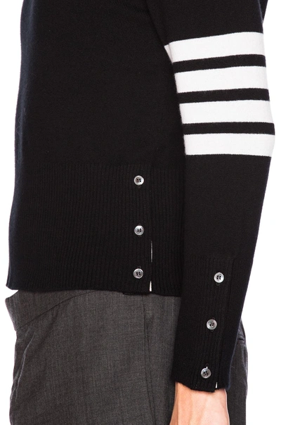 Shop Thom Browne Classic Cashmere Pullover In Black