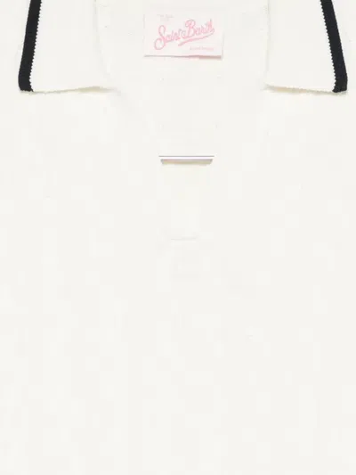 Mc2 Saint Barth Amaris Braid Cable-knit T-shirt In White