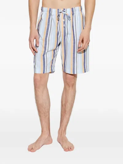 Hanro Striped Drawstring Shorts In Multi