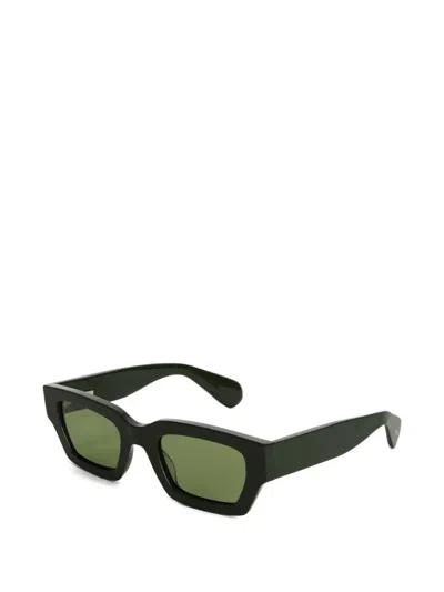 Jil Sander Rectangular-frame Sunglasses In Green