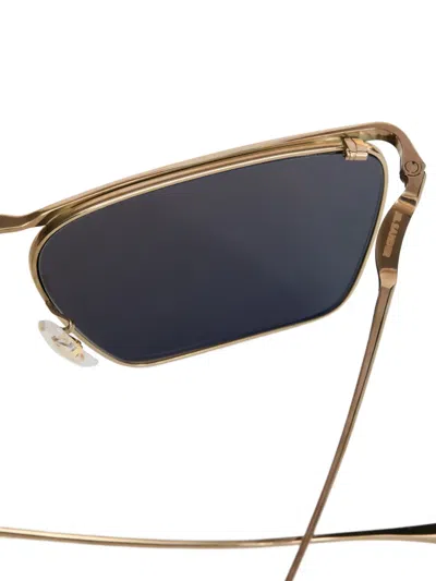 Jil Sander Wireframe Sunglasses In Blue